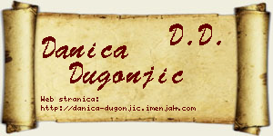 Danica Dugonjić vizit kartica
